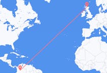 Flug frá Bogotá, Kólumbíu til Inverness, Skotlandi