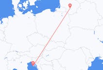 Flyg från Kaunas, Litauen till Pula, Kroatien