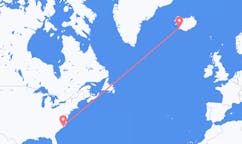 Flüge von Jacksonville, die Vereinigten Staaten nach Reykjavík, Island