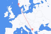 Flyreiser fra Ohrid, til Stavanger