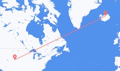 出发地 美国拉勒米 (怀俄明州)目的地 冰岛阿克雷里的航班