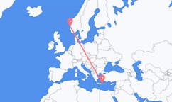 Flights from Kasos, Greece to Bergen, Norway