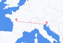 Flyreiser fra Trieste, Italia til Poitiers, Frankrike