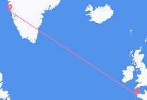 Flyg från Maniitsoq, Grönland till Brest, Frankrike