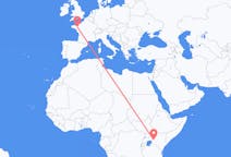 Flyrejser fra Eldoret til Rennes