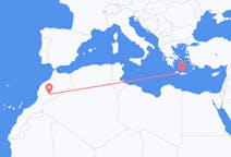 Vluchten van Ouarzazate, Marokko naar Iraklion, Griekenland