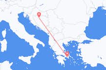 아테네 출발, 바냐루카 도착 항공편
