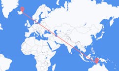 Flyreiser fra Darwin, Australia til Egilsstaðir, Island