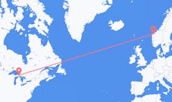 Flyrejser fra Sault Ste. Marie til Ålesund