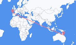 Flyg från Townsville, Australien till La Coruña, Spanien