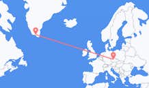 Flyrejser fra Narsaq, Grønland til Prag, Tjekkiet