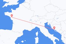Flyg från Split, Kroatien till Nantes, Frankrike