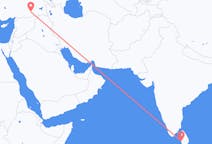 Loty z Kolombo, Sri Lanka do Diyarbakiru, Turcja