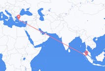 Flyreiser fra Siborong-Borong, Indonesia til Samos, Hellas