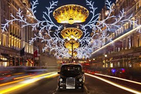 Recorrido nocturno en autobús con techo descubierto por Londres con luces navideñas