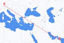 Flyreiser fra Muscat, Oman til Memmingen, Tyskland