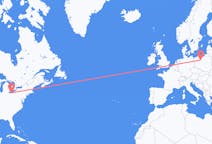 Flyreiser fra Cleveland, USA til Bydgoszcz, Polen