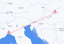Flyrejser fra Genova til Budapest