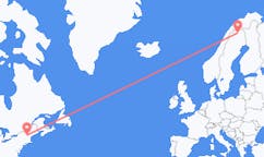 Flyreiser fra Lebanon, USA til Kiruna, Sverige