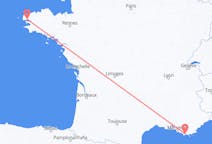 Flyreiser fra Brest, Frankrike til Toulon, Frankrike