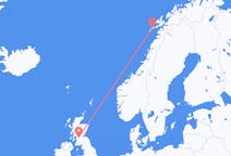 Flights from Leknes, Norway to Glasgow, Scotland