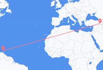 Flyreiser fra St George's, Grenada til Van, Tyrkia