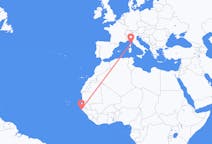 Flyrejser fra Cap Skiring, Senegal til Bastia, Frankrig