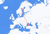 Flights from Zonguldak, Turkey to Sundsvall, Sweden