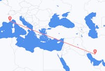 Flyreiser fra Shiraz, til Nice