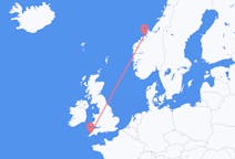Flights from Kristiansund, Norway to Newquay, the United Kingdom