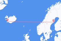 Loty z Reykjavík, Islandia z Umeå, Szwecja