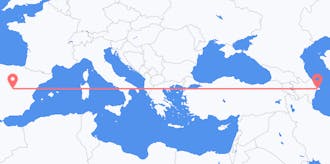 出发地 阿塞拜疆目的地 西班牙的航班