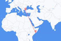 出发地 索马里出发地 摩加迪休目的地 土耳其埃德雷米特的航班