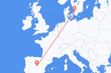 Flights from Angelholm to Madrid