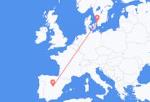 Flyreiser fra Ängelholm, Sverige til Madrid, Spania