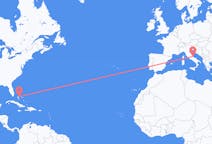 Flug frá Nassau, Bahamaeyjum til Pescara, Ítalíu