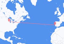 Flyrejser fra Madison til Lissabon