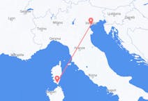 Flyg från Figari, Frankrike till Venedig, Italien