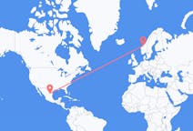 Flyreiser fra Monterrey, Mexico til Kristiansund, Norge