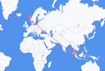 Flights from Padang, Indonesia to Stord, Norway