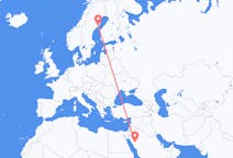 Flights from Al-`Ula, Saudi Arabia to Umeå, Sweden