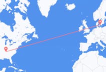Flyg från Nashville, USA till Köpenhamn, Danmark