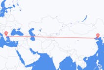Flyrejser fra Dalian, Kina til Thessaloniki, Grækenland