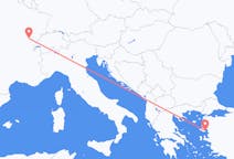 Vluchten van Dole, Frankrijk naar Mytilini, Griekenland