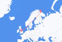 Flyg från Murmansk till Birmingham