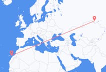Flights from Omsk, Russia to Fuerteventura, Spain