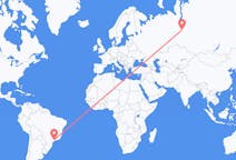 Flights from São Paulo, Brazil to Kogalym, Russia