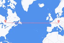 Flyrejser fra Timmins, Canada til München, Tyskland