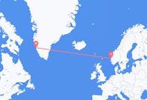 Flights from Bergen, Norway to Nuuk, Greenland
