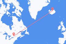 Flyrejser fra Ottawa, Canada til Akureyri, Island